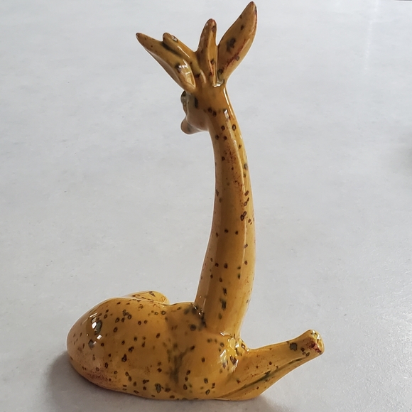 MCM Roselane California Pottery Ceramic Giraffe or Deer Figurine 1960s Vintage - Picture 3 of 8